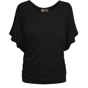 image:imageHybrid amp Company Womens Super Comfy Boat Neck Dolman Top ShirtBlack