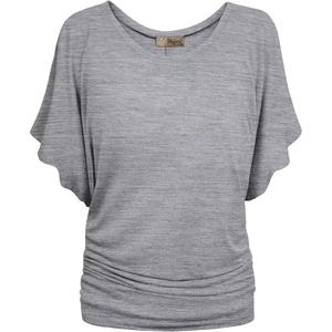 image:imageHybrid amp Company Womens Super Comfy Boat Neck Dolman Top ShirtHeather Gr