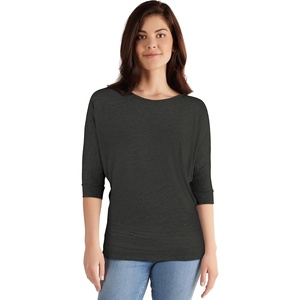 image:imageHybrid amp Company Womens Super Comfy Boat Neck Dolman Top ShirtLong Sleevechr