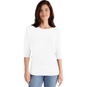 image:imageHybrid amp Company Womens Super Comfy Boat Neck Dolman Top ShirtLong Sleevewhite