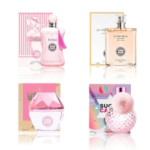 image:imageHybrid amp Company Womens 4 Pcs Black Delilah Lovely Dream Wild Girl Pour Femme Perfume Natural Spray Fresh FragranceDelilah La Vida Bella Sugar Candy Trillion Pink