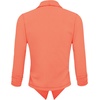 image:imageHybrid amp Company Ruched Sleeve Blazer  Lightweight fabric open front silhouette classic ruched sleeves suitable for office business casual and everyday wearNeon Coral