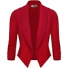 image:imageHybrid amp Company Ruched Sleeve Blazer  Lightweight fabric open front silhouette classic ruched sleeves suitable for office business casual and everyday wear1073tred