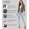 image:imageHybrid amp Company Ruched Sleeve Blazer  Lightweight fabric open front silhouette classic ruched sleeves suitable for office business casual and everyday wear11063multicolor
