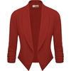 image:imageHybrid amp Company Ruched Sleeve Blazer  Lightweight fabric open front silhouette classic ruched sleeves suitable for office business casual and everyday wearRustCoppe