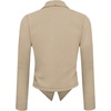 image:imageHybrid amp Company Ruched Sleeve Blazer  Lightweight fabric open front silhouette classic ruched sleeves suitable for office business casual and everyday wearKhaki9789