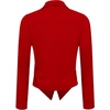 image:imageHybrid amp Company Ruched Sleeve Blazer  Lightweight fabric open front silhouette classic ruched sleeves suitable for office business casual and everyday wearRed9789