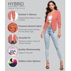 image:imageHybrid amp Company Ruched Sleeve Blazer  Lightweight fabric open front silhouette classic ruched sleeves suitable for office business casual and everyday wearCoral