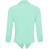 image:imageHybrid amp Company Ruched Sleeve Blazer  Lightweight fabric open front silhouette classic ruched sleeves suitable for office business casual and everyday wearMint