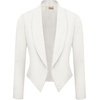 image:imageHybrid amp Company Ruched Sleeve Blazer  Lightweight fabric open front silhouette classic ruched sleeves suitable for office business casual and everyday wearIvory9789