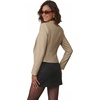 image:imageHybrid amp Company Ruched Sleeve Blazer  Lightweight fabric open front silhouette classic ruched sleeves suitable for office business casual and everyday wearKhaki9789