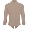image:imageHybrid amp Company Ruched Sleeve Blazer  Lightweight fabric open front silhouette classic ruched sleeves suitable for office business casual and everyday wearBeige