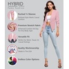 image:imageHybrid amp Company Ruched Sleeve Blazer  Lightweight fabric open front silhouette classic ruched sleeves suitable for office business casual and everyday wearPeach