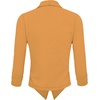 image:imageHybrid amp Company Ruched Sleeve Blazer  Lightweight fabric open front silhouette classic ruched sleeves suitable for office business casual and everyday wearMustard