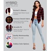 image:imageHybrid amp Company Ruched Sleeve Blazer  Lightweight fabric open front silhouette classic ruched sleeves suitable for office business casual and everyday wear11394winblk
