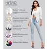 image:imageHybrid amp Company Ruched Sleeve Blazer  Lightweight fabric open front silhouette classic ruched sleeves suitable for office business casual and everyday wearIvory