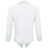 image:imageHybrid amp Company Ruched Sleeve Blazer  Lightweight fabric open front silhouette classic ruched sleeves suitable for office business casual and everyday wearWhite