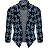 image:imageHybrid amp Company Womens Open Front Blazer  Lightweight blazer fabric open front design 34 ruched sleeves classic work jacket for office casual wear daily styling11394blkblu