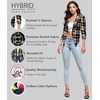 image:imageHybrid amp Company Womens Open Front Blazer  Lightweight blazer fabric open front design 34 ruched sleeves classic work jacket for office casual wear daily styling11396blktau