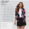 image:imageHybrid amp Company Womens Open Front Blazer  Lightweight blazer fabric open front design 34 ruched sleeves classic work jacket for office casual wear daily styling10963navy Multi