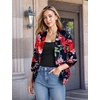 image:imageHybrid amp Company Womens Open Front Blazer  Lightweight blazer fabric open front design 34 ruched sleeves classic work jacket for office casual wear daily styling10963navy Multi