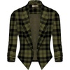 image:imageHybrid amp Company Womens Open Front Blazer  Lightweight blazer fabric open front design 34 ruched sleeves classic work jacket for office casual wear daily styling11396blkoli