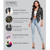 image:imageHybrid amp Company Womens Open Front Blazer  Lightweight blazer fabric open front design 34 ruched sleeves classic work jacket for office casual wear daily styling462059olvmlt