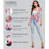 image:imageHybrid amp Company Womens Open Front Blazer  Lightweight blazer fabric open front design 34 ruched sleeves classic work jacket for office casual wear daily styling7701coralmulti