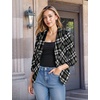 image:imageHybrid amp Company Womens Open Front Blazer  Lightweight blazer fabric open front design 34 ruched sleeves classic work jacket for office casual wear daily styling462059olvmlt