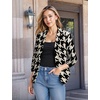image:imageHybrid amp Company Womens Open Front Blazer  Lightweight blazer fabric open front design 34 ruched sleeves classic work jacket for office casual wear daily styling11394blkivo