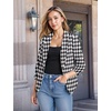 image:imageHybrid amp Company Womens Open Front Blazer  Lightweight blazer fabric open front design 34 ruched sleeves classic work jacket for office casual wear daily styling10280blackWhit