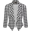 image:imageHybrid amp Company Womens Open Front Blazer  Lightweight blazer fabric open front design 34 ruched sleeves classic work jacket for office casual wear daily styling10280blackWhit