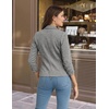 image:imageHybrid amp Company Womens Ponte Cardigan Blazer  Lightweight stretch ponte fabric open cardigan style polished fit suitable for office work and business casualHeather Grey