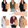 image:imageHybrid amp Company Womens Ponte Cardigan Blazer  Lightweight stretch ponte fabric open cardigan style polished fit suitable for office work and business casualBlack