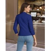 image:imageHybrid amp Company Womens Ponte Cardigan Blazer  Lightweight stretch ponte fabric open cardigan style polished fit suitable for office work and business casualRoyal