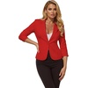 image:imageHybrid amp Company Womens Ponte Cardigan Blazer  Lightweight stretch ponte fabric open cardigan style polished fit suitable for office work and business casualRed