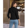 image:imageHybrid amp Company Womens Ponte Cardigan Blazer  Lightweight stretch ponte fabric open cardigan style polished fit suitable for office work and business casualBlack