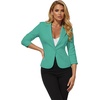 image:imageHybrid amp Company Womens Ponte Cardigan Blazer  Lightweight stretch ponte fabric open cardigan style polished fit suitable for office work and business casualMint