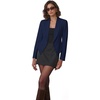 image:imageHybrid amp Company Ruched Sleeve Blazer  Lightweight fabric open front silhouette classic ruched sleeves suitable for office business casual and everyday wearNavy9789