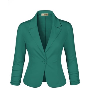 image:imageHybrid amp Company Womens Ponte Cardigan Blazer  Lightweight stretch ponte fabric open cardigan style polished fit suitable for office work and business casualJade