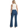 image:imageHybrid amp Company Womens High Rise Ponte Flare Pants  Ultra stretch ponte fabric high rise fit flare leg silhouette pull on waist faux pockets casual office pantsNavy