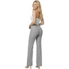 image:imageHybrid amp Company Womens Ultra Stretch Ponte Bootcut Pants MidRise Sleek Pintuck Pull On Faux Pockets Office amp CasualGrey